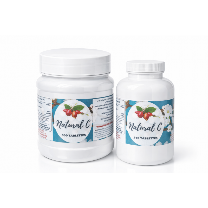 NATURAL C  LA VITAMINE C NATURELLE DE CYNORHODON  en tablettes