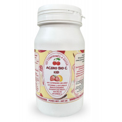 VITAMINE C NATURELLE DE CERISE ACEROLA ET BIOFLAVONOÏDES DE FRUITS ACERO BIO C KID