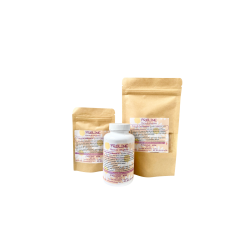 VITAMINE C NATURELLE ALCALINISÉE + L-LYSINE EN POUDRE + 4 MINERAUX ET PROLINE EN GÉLULES "C SALTS + L-LYSINE + L-PROLINE"