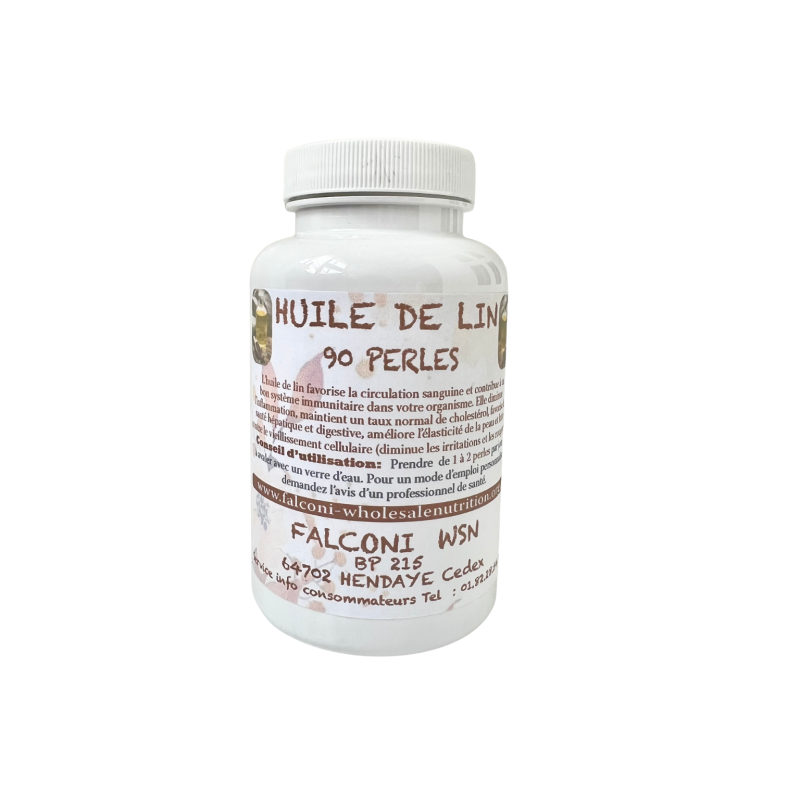 HUILE DE LIN 90 perles Confort cardiovasculaire, articulaire, digestif & beauté de la peau