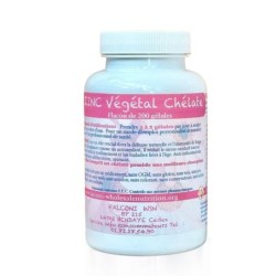 ZINC VEGETAL PLUS 200 GELULES pour l'immunité, la cicatrisation et son effet antioxydant