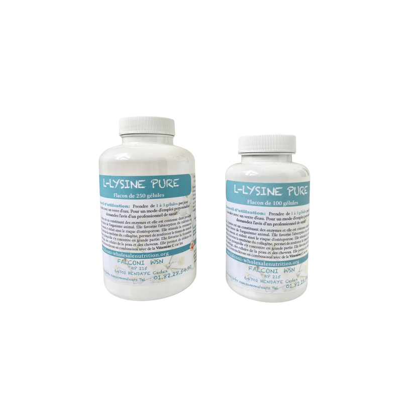 L-Lysine Pure 100 Gélules | Acide Aminé essentiel Collagène & Immunité