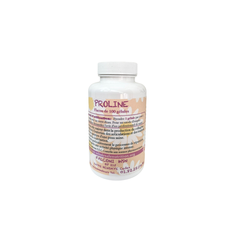 Proline 100 Gélules - Acide Aminé Collagène | Peau, Articulations & Tendons